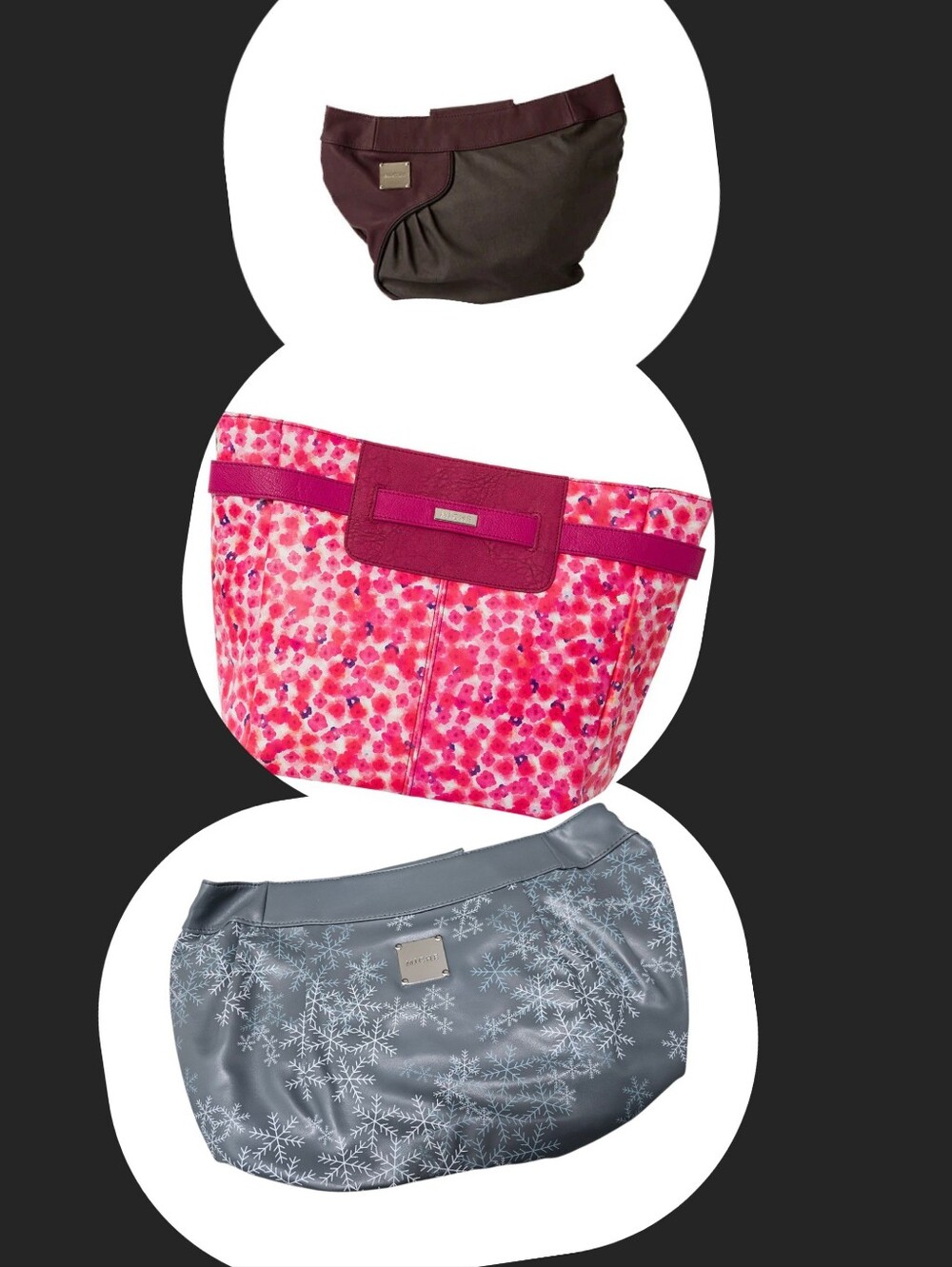 Lot of 3 MICHE Demi Bag Shells Snowflake, Rosa, Aubrey